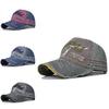Unisex Retro Baseball Cap Washed Denim Cap Adjustable Casual Embroidered Letter Hat