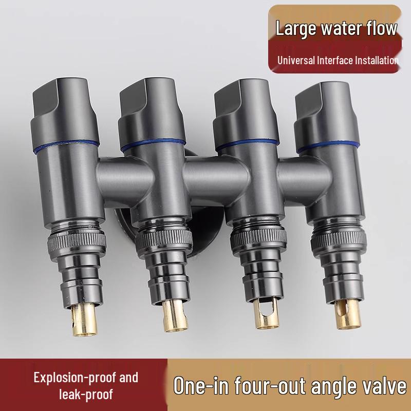 Multi-Way Water Valve Splitter for Washing Machines and Faucets