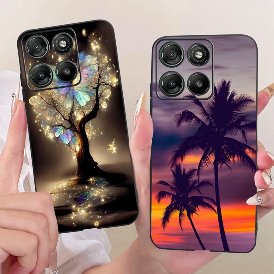 Voor Motorola Moto G67 G77 Hoesje Luxe Vlinder Geschilderde Cover 6.78'' Zacht Siliconen Telefoonhoesje Voor Moto G77 g 67 5G Fundas Coque