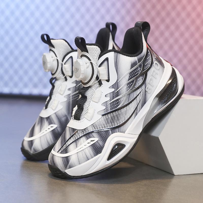 Teen Boys' & Girls' Breathable, Wear-Resistant Basketball & Running Sneakers