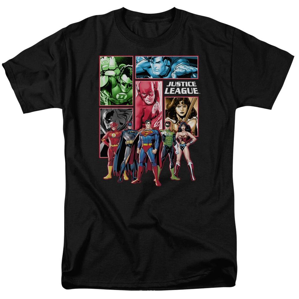 Justice League Of America  Panels  T-Shirt - Regular or Tank - to 6X S