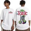 Funny GIN & TONIC Meme Graphic T-shirt Drink Cocktail Themed Gift T-shirts Men Women's Fashion Aesthetic Y2k Cotton T Shirt Tops