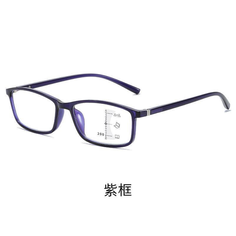 Small Frame Retro Progressive Multi-Focus Reading Glasses Far And Near Anti-Blue Light Middle-Aged And Elderly Reading Glasses