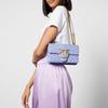 New PINKO Love Icon Nappa Leather Crossbody Bag, Shoulder Bag Women's Blue 1P22UJ-A03Z-Y79Q