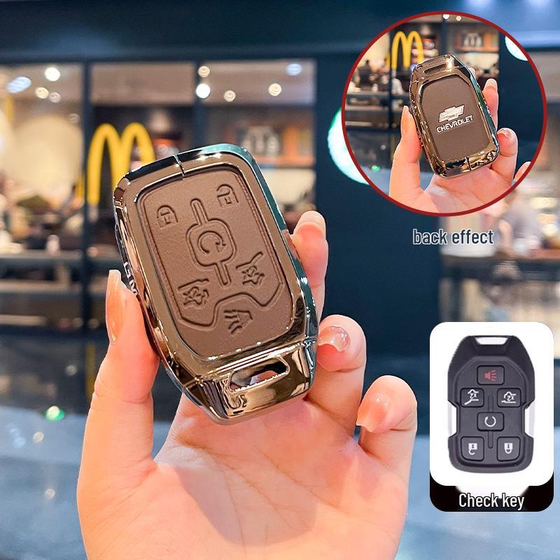 Chevrolet K5 Trax Cruze Sleuteletui - Star Milesuo Metalen Gesp Volledige Dekking Shell