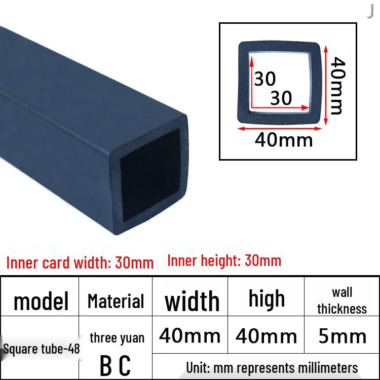High-Temperature Resistant Silicone Square Tubing: Durable, Customizable, Aging-Resistant Rubber Sheath and Hollow Sealing Strip.