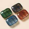 1/2pc Mini portable pill storage box, 3-compartment pill box, tablet storage container, dust-proof medicine storage box