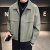 Vestes Tendance Homme Printemps Automne Hiver Veste Section Mince Courte Épaissie Haut Veste Manteaux Décontracté Mode Manteau Matière Fine Coupe Régulière