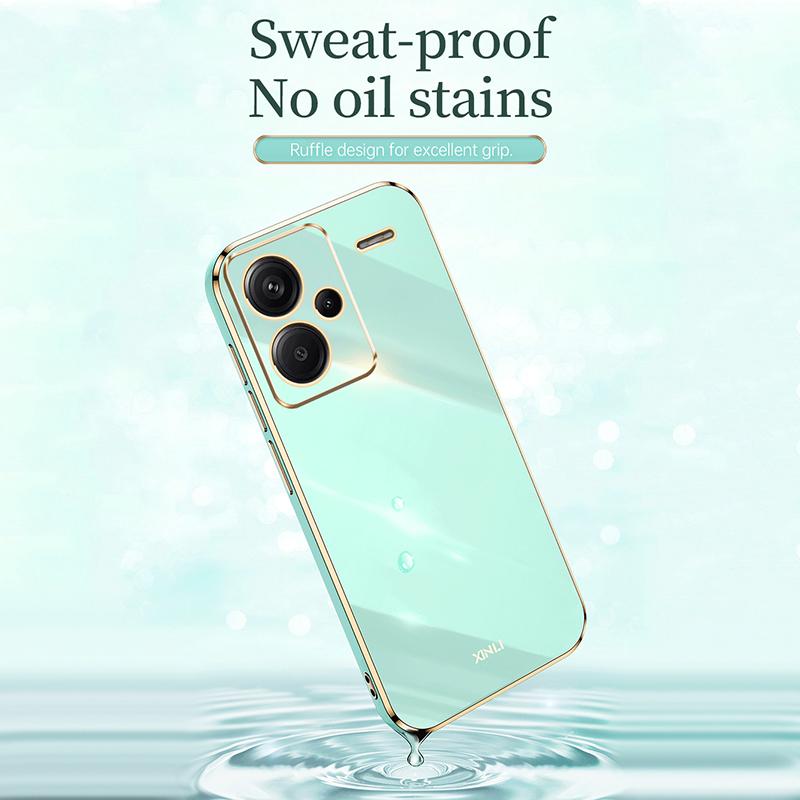 XINLI For Xiaomi Redmi Note 13 Pro+ 5G Soft TPU Case Electroplating Shockproof Phone Cover