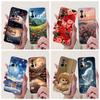For Xiaomi 11T Pro Case Beautiful Flower Soft Silicone Clear TPU Back Protective Cover For Xiaomi 11T Mi 11T Mi11T Pro Phone Bag