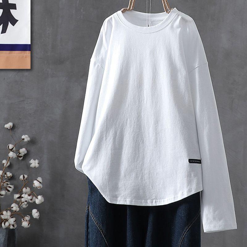 

Футболка большого размера женская повседневная осенняя на пуговицах с рисунком - свободная и облегающая XXXXXL белый