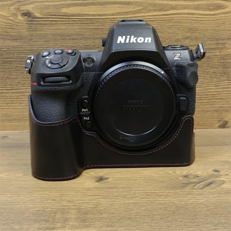 SIUTATDSH PU Leather Camera Case for Nikon Includes Camera Tripod and Battery Replacement Included Z8, Holder, Shockproof, Shockproof, Portable,