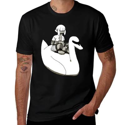 OFF - Sucre & Her Swan T-Shirt Anime T Shirts Oversize T Shirt Man Designer T-Shirt