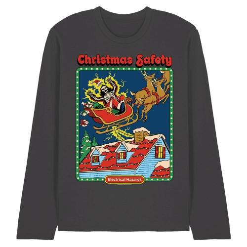Steven Rhodes Unisex Adult Christmas Safety Long-Sleeved T-Shirt