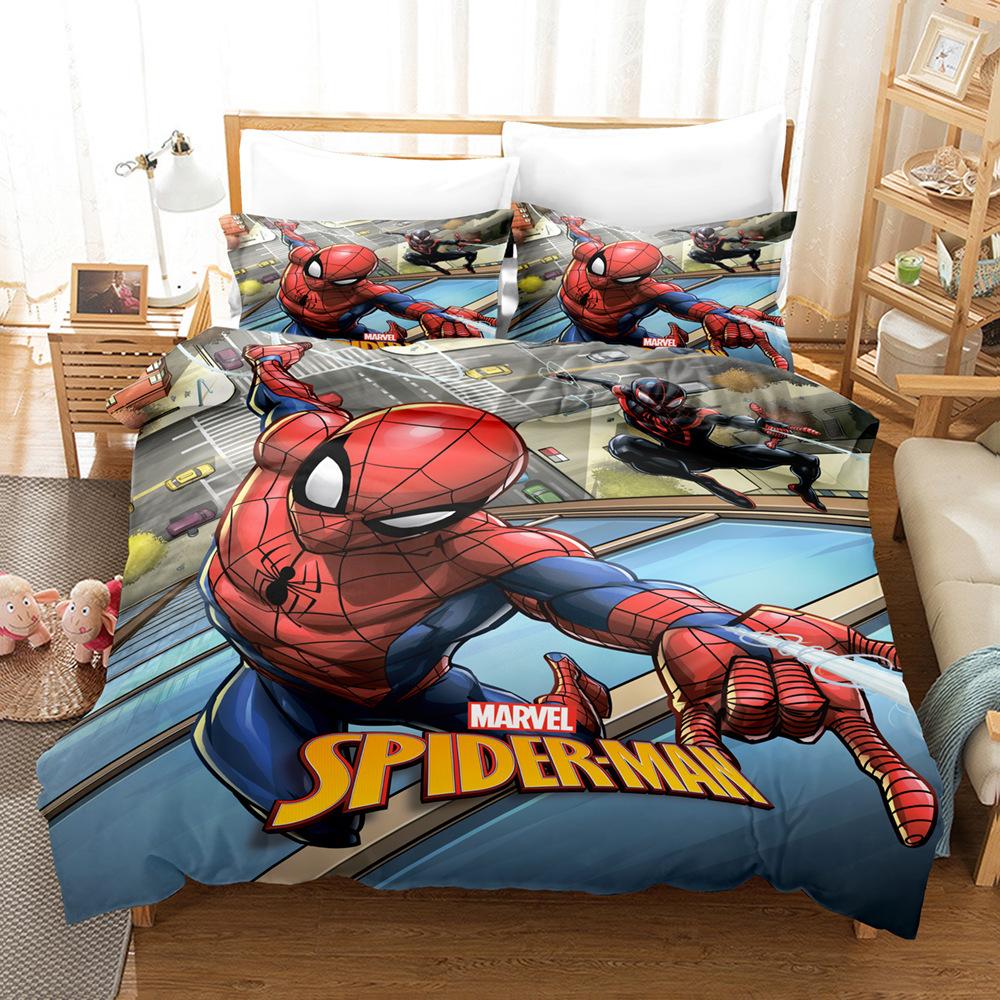 Home Textile Quilt Cover Pillowcase 3D Digital Printing Three-Piece Set American Style