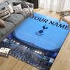 Custom Name,Tottenham Hotspur Home Sofa Decoration for Living Room & Bedroom, Non‑Slip Play Flannel Floor Mat for Game Room