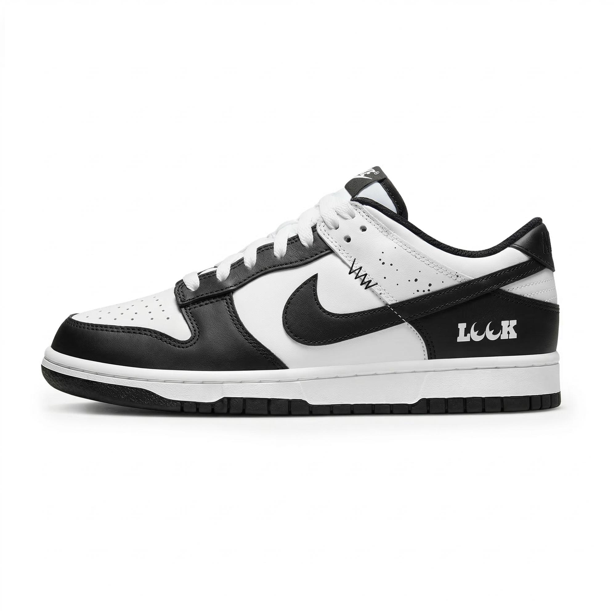 

Nike Dunk Lemon Joy Abrasion Resistant Cushioning Low top Skateboard Shoes Men s Black White DD1391-100(Team778-) 45