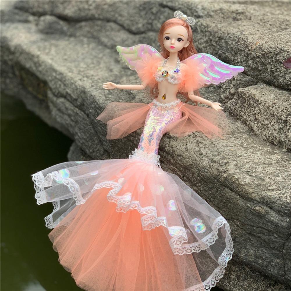 Dress Up Mermaid Doll Handmade DIY Girl Toy 2024 Dress Up Toy Gift