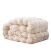 Bubble rabbit blanket flannel blanket Four season nap sofa blanket Coral fleece leisure air conditioning cover blanket Thickened plush bed cover