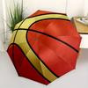 Vivid Basketball Design Wall StickerUmbrella, Portable 3-Fold Umbrella for Men & Women,Christmas Gift ES244