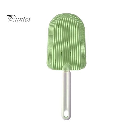 

Гребень для кошачьего языка, мультяшное мороженое, щетка для кошачьего языка, массажный инструмент для ухода за домашними животными, для удаления шерсти собак, кошек, кроликов зелёный