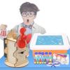 Stem Science Experiment Diy Flame Induction Fan Handmade Kit For Kids Wooden Material