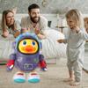 Interactive Dancing Astronaut Duck Toy Sound And Light Duck Musical Interactive Toy  Kids Toddlers