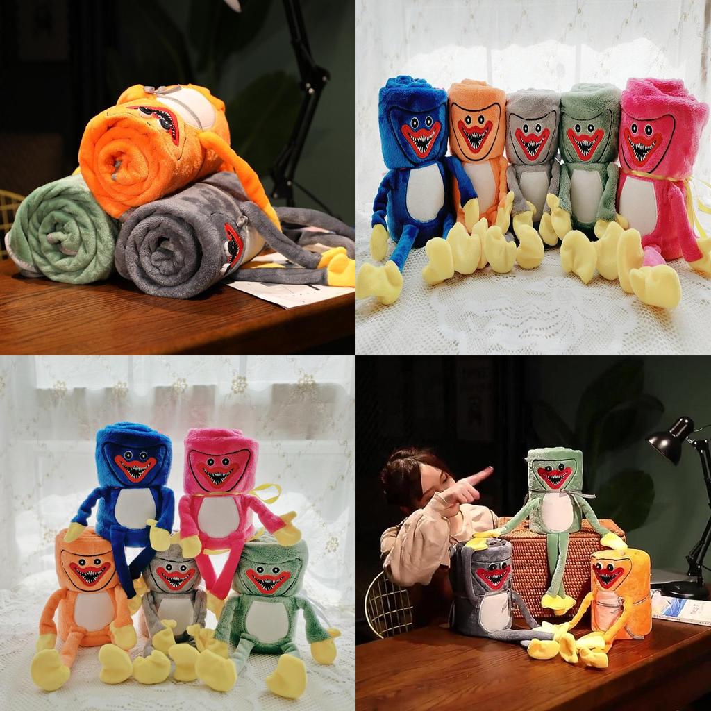 Koc z Huggy Wuggy Poppy Playtime Idealny Prezent Dla Rodziny i Przyjaciół