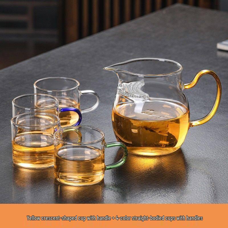 ZISIZ Explosion-Proof High Borosilicate Glass Teacup with Infuser