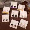 Cute Interest Cup Book Kitty Pendant Earrings Fashion Cartoon Enamel Cat Dangle Ear Jewelry Party Gifts For Women Girls