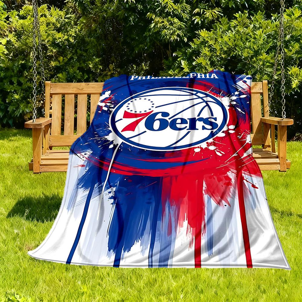 

1PC Philadelphia 76ers Outdoor Blanket Lightweight Flannel, Soft & Warm, All-Season Use for Sofa, Outdoor, Camping, Living Room01 130x150cm