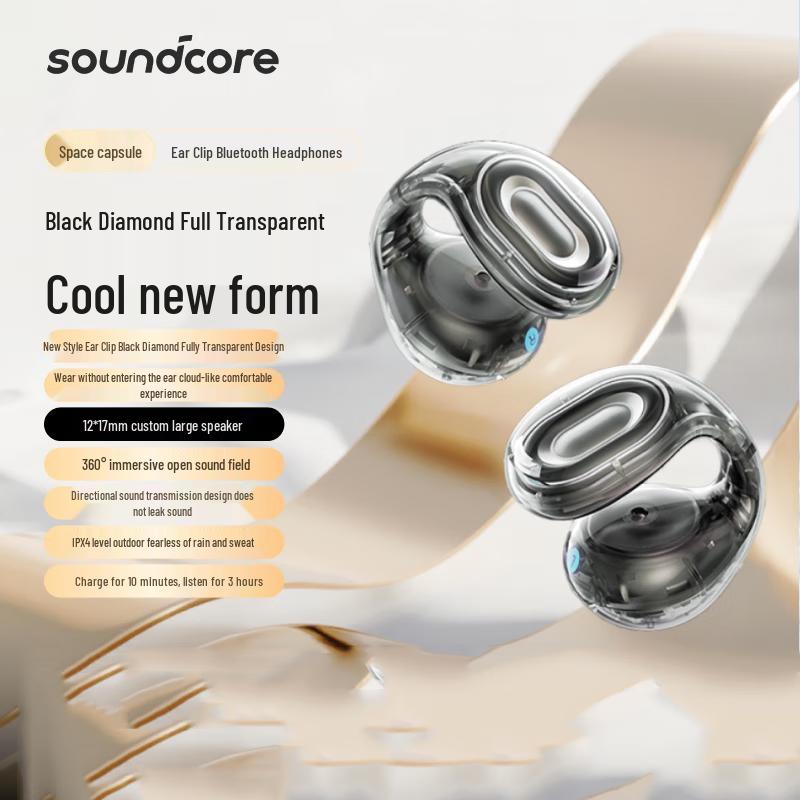 SoundCore C30i Open-Ear Clip-On Bluetooth Headphones