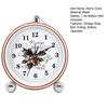 Vintage Metall Analoger Wecker Großes Display Tickenlos Leise Batteriebetrieben Schlafzimmer Retro Schreibtisch Quarz Uhr Kinder Schüler Geburtstagsgeschenk