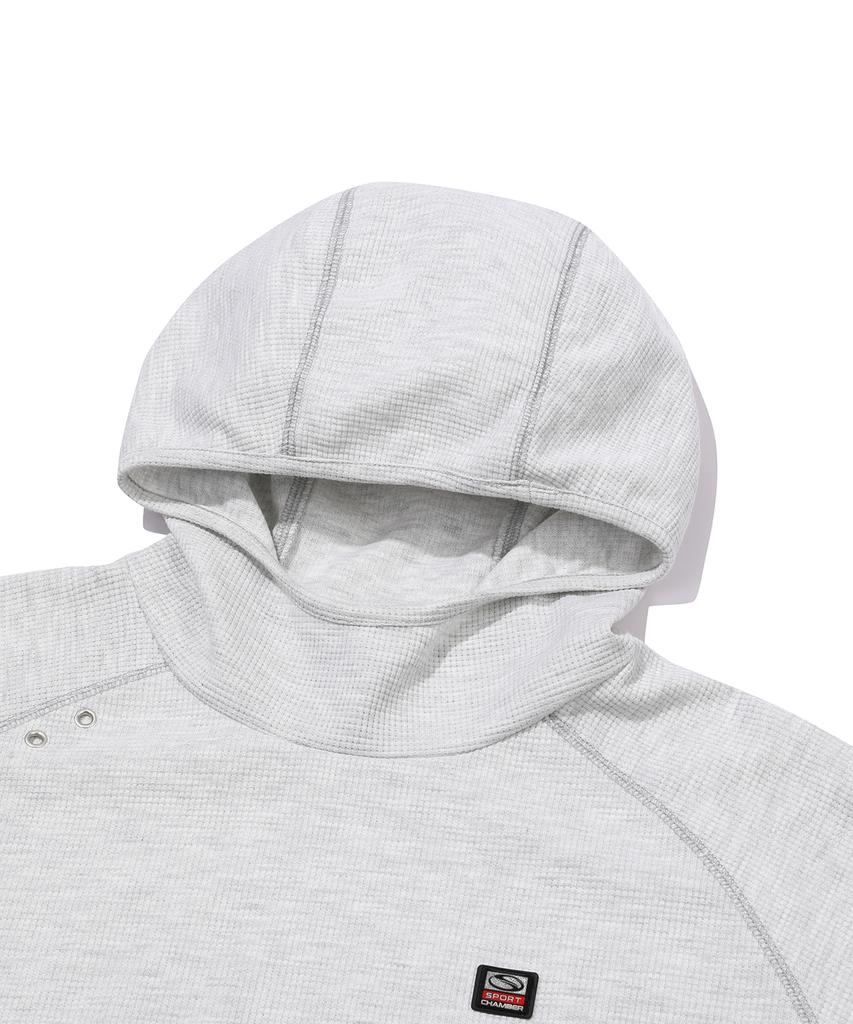Sc Waffle Year-Open Hoodie (1% Gray)