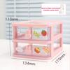 Desktop Stationery Storage Box Organizer Drawer Pen Holder Makeup Cosmetic Plastic Drawer Storage Box Desk Organizer Cute