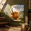 Academic Planning Calendar 2027 Highland Cow Wall Calendar, A4 Hanging Monthly Planner for Home Scottish Cattle Office, Decorative Schedule Organizer
