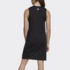 Adidas Logo Pattern Sports Casual Breathable Sleeveless Dress Women Dresses Black DT7160
