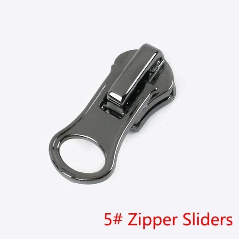 5/10/20Pcs 3# 5# 8# Zipper Slider for Metal Zippers Tapes Decorative Zips Head Pull Repair Kits DIY Garment Sewing Accessories