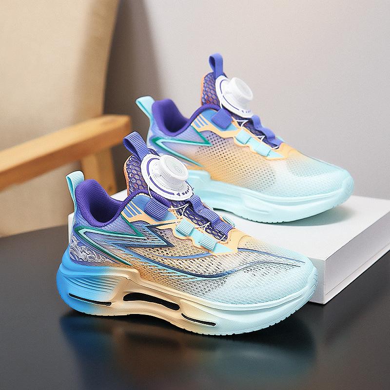 Boys' sports shoes 2025 new spring and summer children's running basketball shoes medium and large children and girls lightweight soft-soled shoes