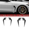 Side Spoiler Tuning Exterior Trim For BMW 4 Series G22 G23 2-Door -2025 Gloss Black Airflow Split Car Side Panel Covers