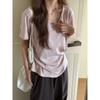 Thin Loose Large Version Cotton and Linen Short-sleeved T-shirt Women's Summer Casual and Thin Meat-covered Undershirt Korean Version Top
