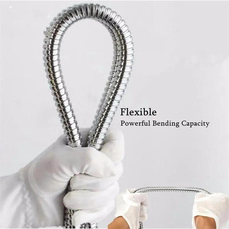 1m/1.5m/2m Flexible Shower Hose Stainless Steel Chrome Bathroom Water Head Shower Head Pipe Tool Shower Acssories