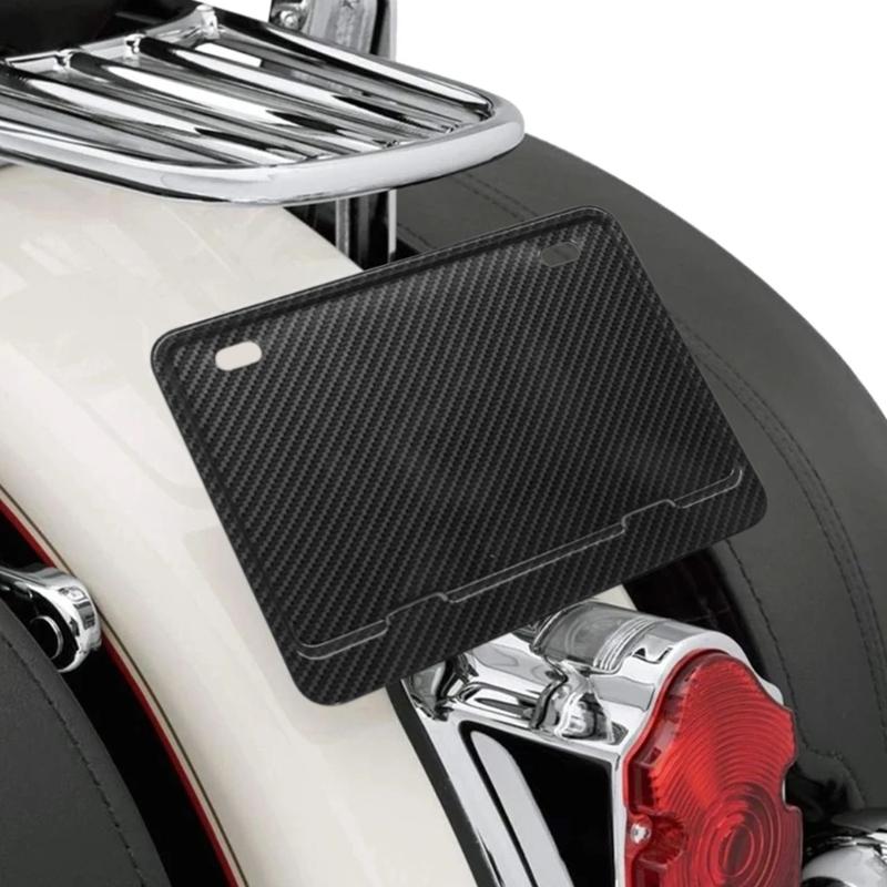 Aluminum License Plate Frame Motorcycle License Plate Holder for Front & Rear 2 Holes Universal