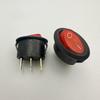 TAIHENG TH1 15A Oval Rocker Switch with Light, 3-Pin, 2-Position Power Toggle