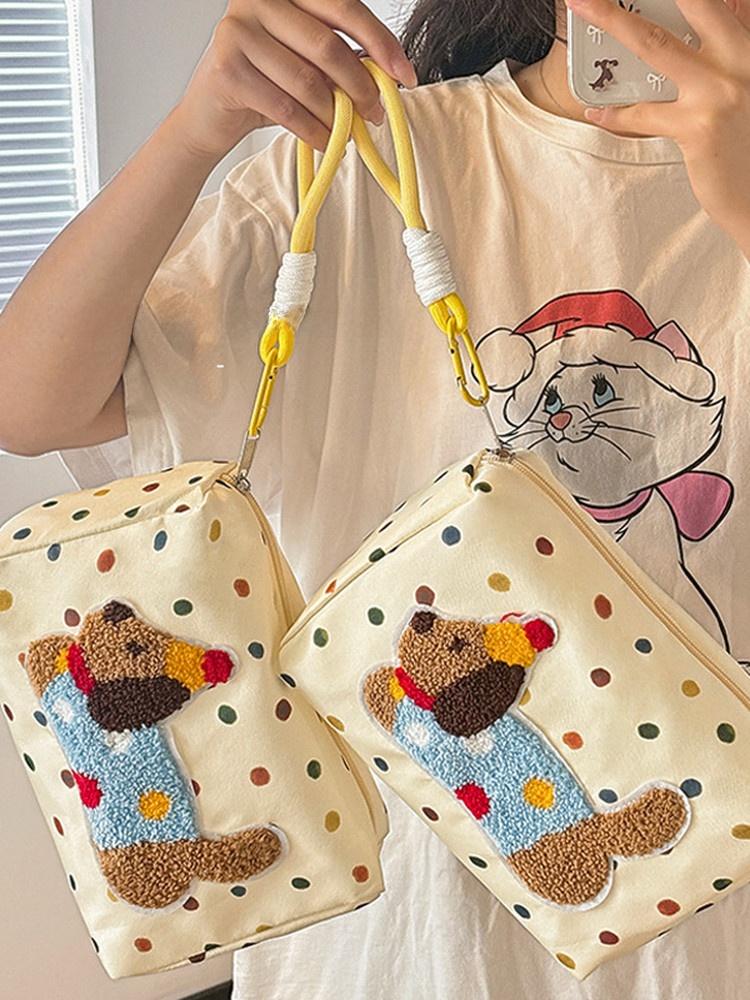 2026 New Cute Dog Large Capaci Portable Travel Toiletry Bag Eup Pouch Storage Bag for Women Outgoing Wa Up Bag