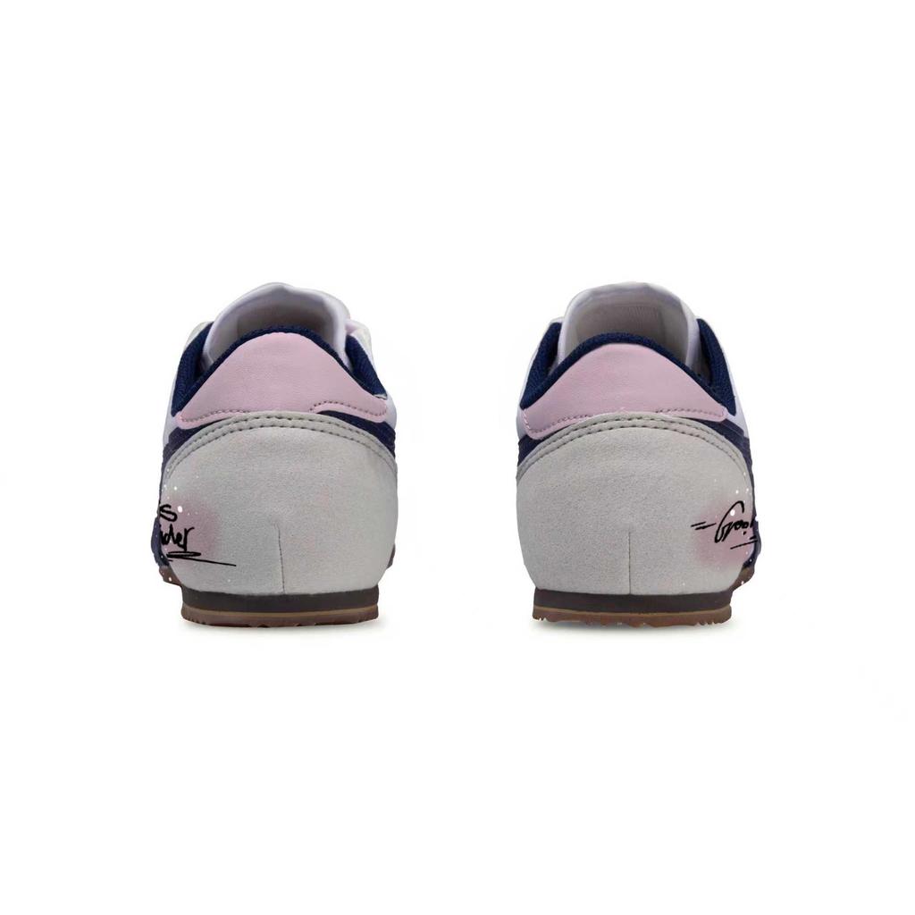 Onitsuka Tiger Track Trainer Funi Wander Abrasion Resistant Abrasion Resistant Low top Casual Shoes Unisex Pink White D318N-0150(Team348-Funi )