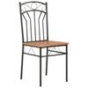 Dining Chairs 4 Pcs Brown Mdf