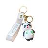 Adorable Panda Keychain Plush Doll Cute Silicone Car Key Ring Bag Charm