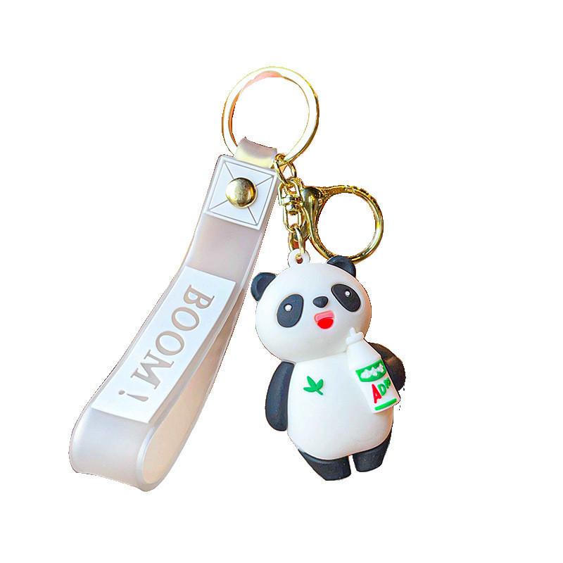 Soft Silicone Panda Keychain Plush Adorable Bag Accessory And Gift