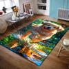 Golden Retriever Running Through Water Non-slip Rug Suitable for Living Room and Bedroom Sofas